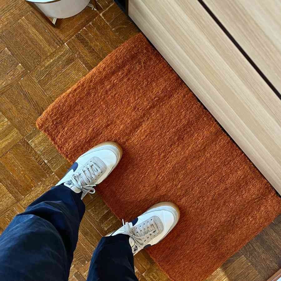 enryway indoor rug copper color
