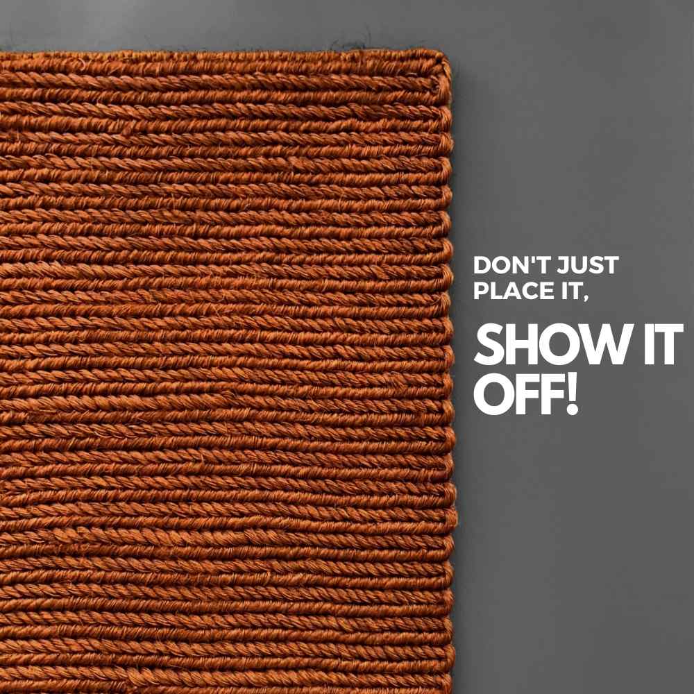 copper sisal rug
