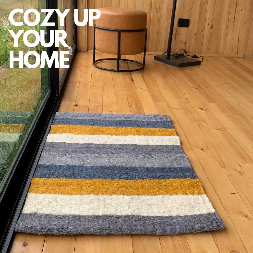 Indoor Door Mat  accent grey sisal rug