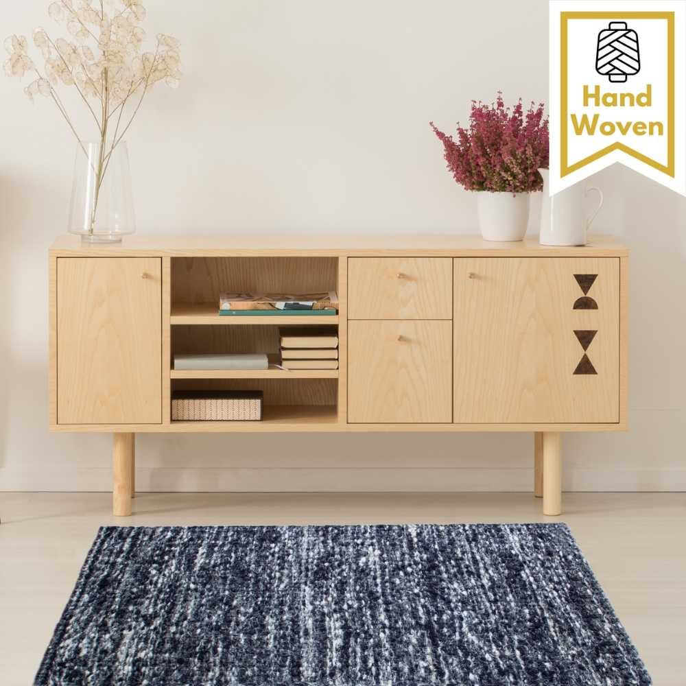 Black Sisal Rug 2x3 Indoor Door Mat 